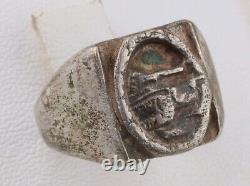 ARMORED Force TANK Ring WW2 Military maneuvers WWII Panzer GERMAN Jewelry ARMY