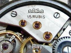 ARSA DH D17095H for German Army Officers WWII Wehrmaht Swiss vintage men's watch