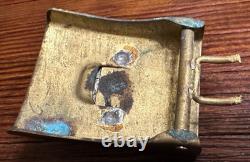 Antique Military German Army Prussian Belt Buckle Gott Mit Uns Motto WWII
