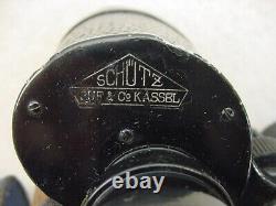 Antique collectible ww1 german army military binoculars 8x38 schutz & kassel