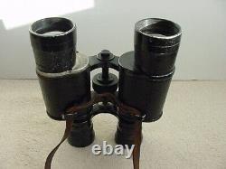 Antique collectible ww1 german army military binoculars 8x38 schutz & kassel