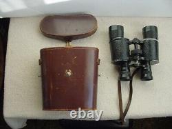 Antique collectible ww1 german army military binoculars 8x38 schutz & kassel