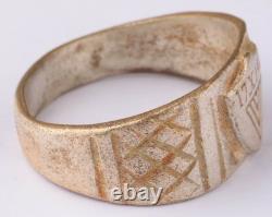 Army 1941 Infantry mortar Mine WW2 German ring WWII Germany Wehrmacht Gothic art