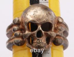 Army Skull Bones Ring For Men Goth WW2 German Pendant WWII Battleship NAVY Krieg