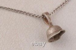 Army WW2 German Stahlhelm WWII Pendant 800 Stamped Silver Helmet Chain 925 Card