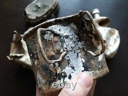 Battle Damaged Field Flask Mess Tin Cup M31 Wehrmacht German Army WW2 WWII Relic