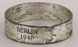 Berlin 1940 WW2 German RING wwII Soldier's JEWELRY Germany MILITARY Army EUROPE