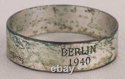 Berlin 1940 WW2 German RING wwII Soldier's JEWELRY Germany MILITARY Army EUROPE