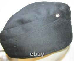 Black wool German Army/Heer (enlisted) Side Cap