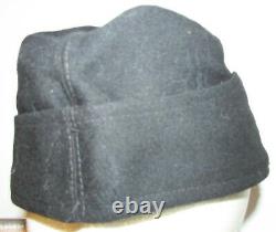 Black wool German Army/Heer (enlisted) Side Cap