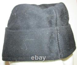 Black wool German Army/Heer (enlisted) Side Cap