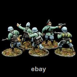 Bolt Action Axis WWII 28mm Wargame German Army Elite Infantry Painted Squad