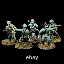 Bolt Action Axis WWII 28mm Wargame German Army Elite Infantry Painted Squad