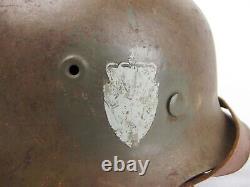 Circa WW2 German Made Norwegian M42 Helmet