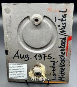 Cold War East German DDR Border Marker / Sign Fulda Gap 11th ACR 1975 Original
