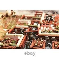 Compatible Building Blocks WWII German Army Trench Battle Scene 1800pcs