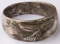 Corkscrew WW2 German air force ring WWII Luftwaffe trench art Germany Army Wehrm