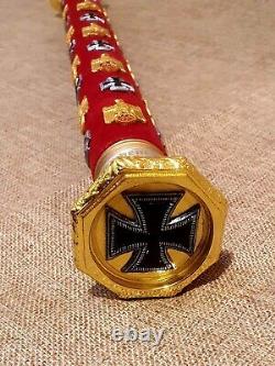 Custom Made Army Field Marshal Batons Customize Baton Red Best Gift HD 3D Brand