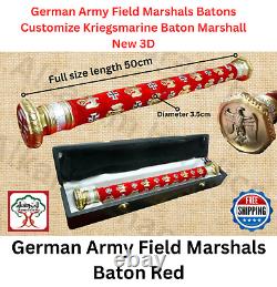 Custom Made Army Field Marshal Batons Customize Baton Red Best Gift HD 3D Brand