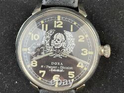 DOXA Panzer Divizion WWII German Army Vintage 1940 s Military Swiss Wrist Watch
