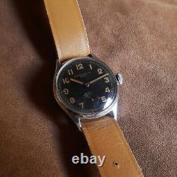 Dh Record Watch Co 022 K Swiss Wrist Military German Army Ww II 2 1940 For Men