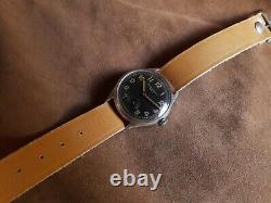 Dh Record Watch Co 022 K Swiss Wrist Military German Army Ww II 2 1940 For Men