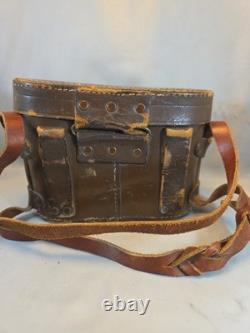 Dienstglas H/6400 WWII German Army 6x30 Binoculars beh KF with Case