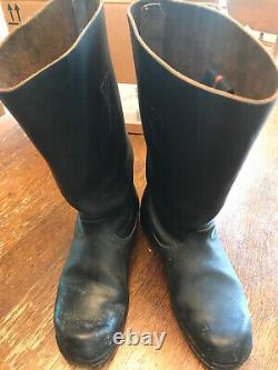 Early West German Army Bundeswehr/BGS Jack Boots Similar To WW2 Size 43 USA 9.5