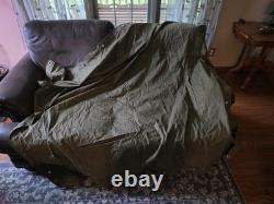 East German NVA DDR army Strichtarn camo poncho shelter-half tent Zeltbahn