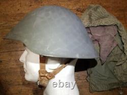 East german army helmet M56 Type II With Strichtarn cover