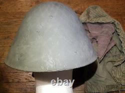 East german army helmet M56 Type II With Strichtarn cover