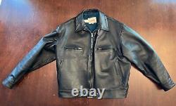 Eastman Ostman Luftwaffe Black Horsehide Leather Jacket 44 German WWII Pristine