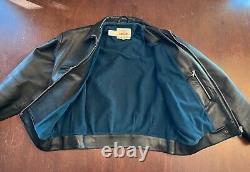 Eastman Ostman Luftwaffe Black Horsehide Leather Jacket 44 German WWII Pristine