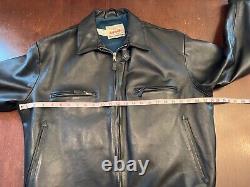 Eastman Ostman Luftwaffe Black Horsehide Leather Jacket 44 German WWII Pristine