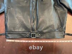 Eastman Ostman Luftwaffe Black Horsehide Leather Jacket 44 German WWII Pristine