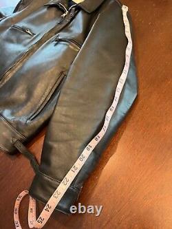 Eastman Ostman Luftwaffe Black Horsehide Leather Jacket 44 German WWII Pristine