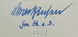 Eberhard von Mackensen German General WW II 1st Panzer, 14th Army Autograph Rare