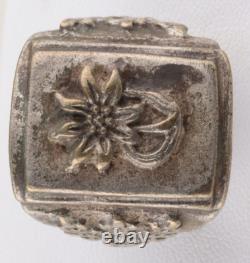 Edelweiss Germany ring WW2 1st Mountain Division WWII German 1. Gebirgs-Division