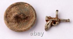 Elephant WW2 German 1943 ring WWII Photo Gun pendant DAK Button Germany Army