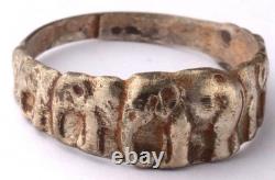 Elephant WW2 German 1943 ring WWII Photo Gun pendant DAK Button Germany Army