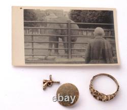 Elephant WW2 German 1943 ring WWII Photo Gun pendant DAK Button Germany Army