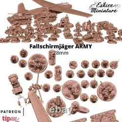Eskice Miniatures WW2 German Fallschirmjäger Army Bolt Action WWII 15mm 20 28mm
