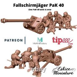 Eskice Miniatures WW2 German Fallschirmjäger Army Bolt Action WWII 15mm 20 28mm