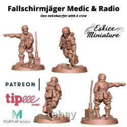 Eskice Miniatures WW2 German Fallschirmjäger Army Bolt Action WWII 15mm 20 28mm