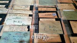 Estate collection 80+ German Fieldpost Letters & Postcards 1912 51 WW1 WW2 WK1