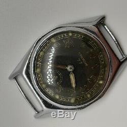 Etanche 77 WW2 Watch Vintage Rare Military Men German S Wrist Army Wristwatch