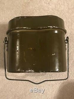 Excellent Original WW2 Late War 1944 German Army Mess Tin / Mess Kit