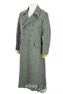 GERMAN ARMY M40 FIELD GREY WOOL GREATCOAT TRENCH COAT SIZE M WW2 Replica