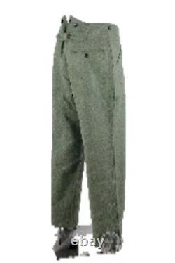 GERMAN ARMY M40 FIELD WOOL PANZER JACKET & PANTS SUIT SIZE M WW2 Replica