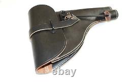 GERMAN ARMY REPRO WW2 BLACK LEATHER FLARE HOLSTER WITH PUSH ROD dated 1942